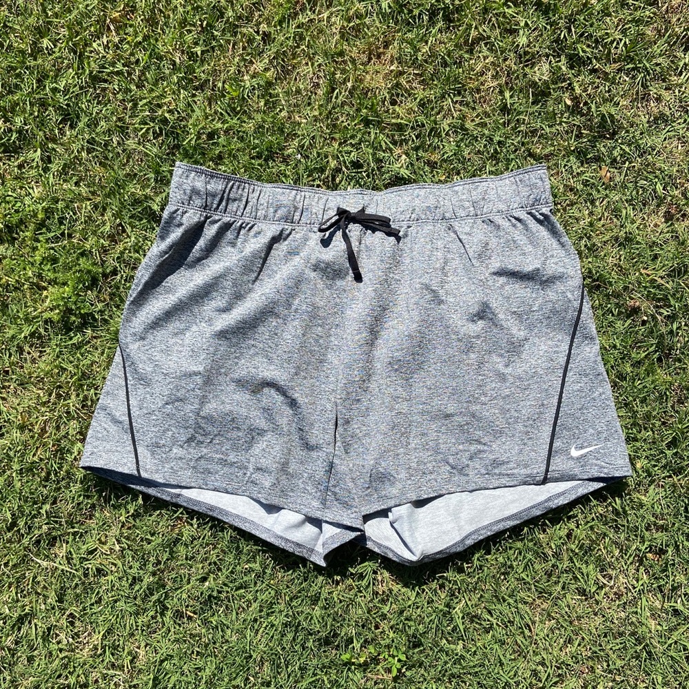 Gray Nike pro dri-fit shorts